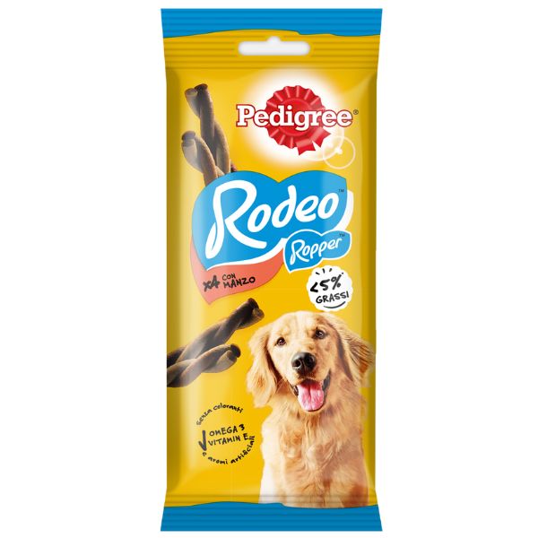 Pedigree Rodeo Ropper con Manzo Snack per Cani Pedigree Rodeo Ropper con Manzo Snack per Cani